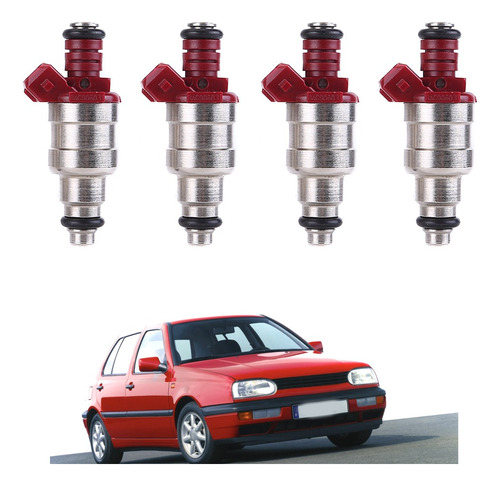 Inyector De Gasolina De 4 Piezas Para Derby Jetta 1.8 L Red Foto 6