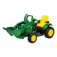 Escavadeira A Bateria Para Crianças Peg Perego John Deere Ground Loader Cor Verde 127v