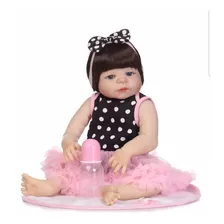 Bebê Reborn Realista Boneca Reborn Corpo De Silicone 47 Cm 