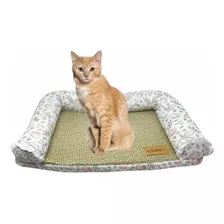 Cama Arranhador Gato Rattan Pet Almofada Lavavel Luxo