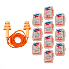 Kit 10 Protetor Ouvido Auricular Silicone Plug Antialérgico 