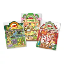 Melissa & Doug - Puffy Sticker Playset, Combo De Calcomanías