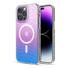 Funda Para iPhone 14 Pro Max Diseño Mg Safe Snake Tornasol