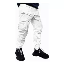 Jogger Cargo Gabardina Strech Para Hombre Pantalón Casual