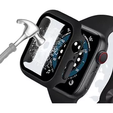 Correa Silicona Apple Watch 44 Mm Con Protector Y Mica 