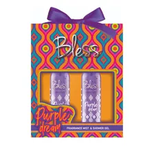 Body Splash Mujer Bless Purple Dream 125ml + Shower Gel Set
