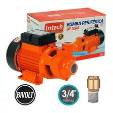 Bomba Água Periférica 1cv 750w Bivolt Intech C/ Válvula 3/4'