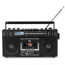 Qfx Reproductor De Casetes J-220bt Rerun X Con Radio