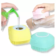 Esponja De Silicone Para Banho Massageador Com Dispenser