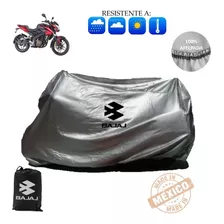 Funda Afelpada C/logo Impermeable P Moto Pulsar Ns200 Bajaj