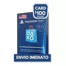 Cartão Psn Dólares Usa Ps3 Ps4 Psn Card 100 Americana