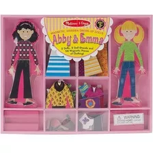 Juego De Vestir Magnético Abby Y Emma Melissa & Doug Md4940