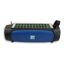 Caixa De Som Solar F-sound Bluetooth Azul