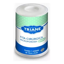 Fita Cirúrgica Microporosa Branca 10cm X 4,5m Triane