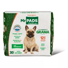 Tapete Higiênico Mr Pads Cheirinho Grama 80x60cm 30 Unidades