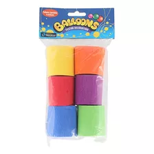 Balloons Festones Todos Los Colores X6 Rollitos