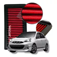 Filtro Ar Esportivo Nissan Martch Motor 1.6 Ano 2013 A 2021