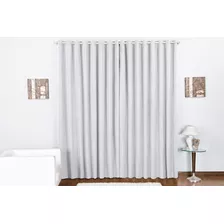 Cortina Duda Oxford P/ Quarto Sala Consultório 3,00m X 2,80m Cor Branco