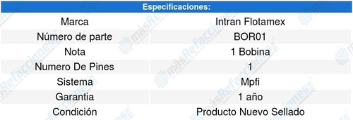 Bobina Ignicion Jeep Comanche 4.0l L6 87/90 Intran Foto 3