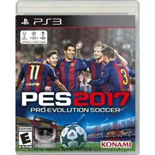 Jogo Mídia Física Pro Evolution Soccer 2017 Pes 2017 Ps3