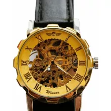 Reloj Para Hombre De Lujo Mecánico Skeleton Automático