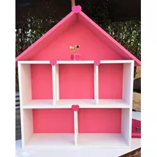 Casita Muñecas Madera Mdf Niño Niña