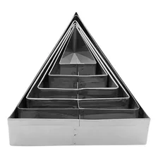 Cortador Massa Croissant 6 Peças Inox Triangular Padaria 