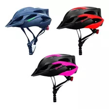 Capacete Ciclista Masculino Bicicleta Bike Mtb Com Led Cor Preto Tamanho G