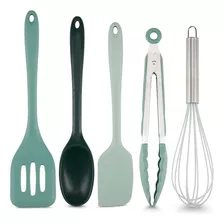 Conjunto De Utensilios De Cocina De De 5 Piezas (verd...