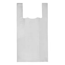 Bolsa Camiseta Polietileno Reforzada Blanca 50x60 X 5 Pack