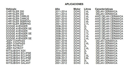 Jgo Balatas Lancer 2009-2014 2.4l Cermica Trw Foto 4