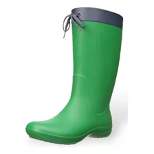 Bota De Lluvia Crocs Relaxed Verde Dxvida