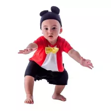 Roupa Do Mickey P/bebe 3 A 18 Meses + Brinde Pronta Entrega