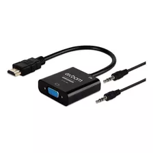 Cabo Adaptador Conversor Hdmi Para Vga Com Saída P2 De Áudio