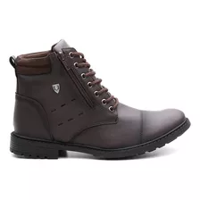 Bota Masculina Coturno Promoção Zíper Lateral Botina Casual