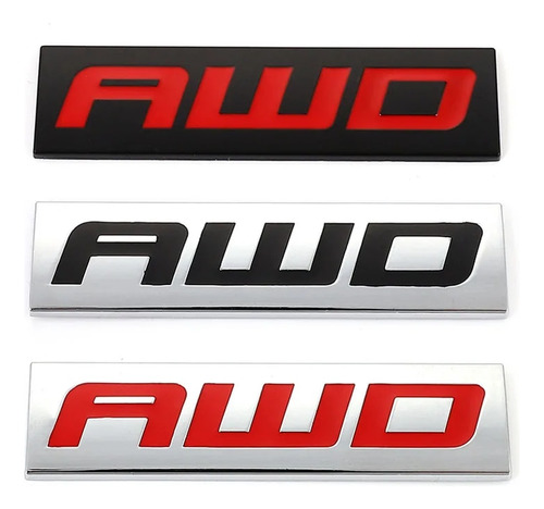 Para Subaru Forester Impreza 3d Metal Awd Logo Tail Sticker Foto 2