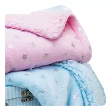 Manta Cobertor Fleece Infantil Para Bebe Estampada Enxoval