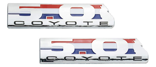 2 Emblemas Coyote 5.0 Emblema 3d Emblemas De Motor V8 Placa  Foto 2
