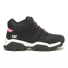 Zapatilla Mujer Cat Reactor Mid Shoes Black/white P110938