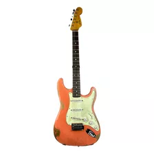 Guitarra Garcia Guitars Stratocaster Relic Salmon Pink