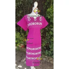 Vestidos Grandes/artesanales Bordados En Telar -chiapas