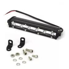 Farol De Milha Barra Com 6 Leds 18w Slim Off-road Universal