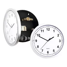 Reloj Pared Con Cajilla De Seguridad Camuflada Grande 25cm