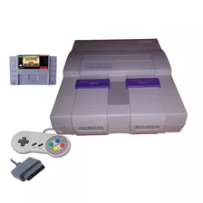 Super Nintendo, 1 Controle E 1 Cartucho