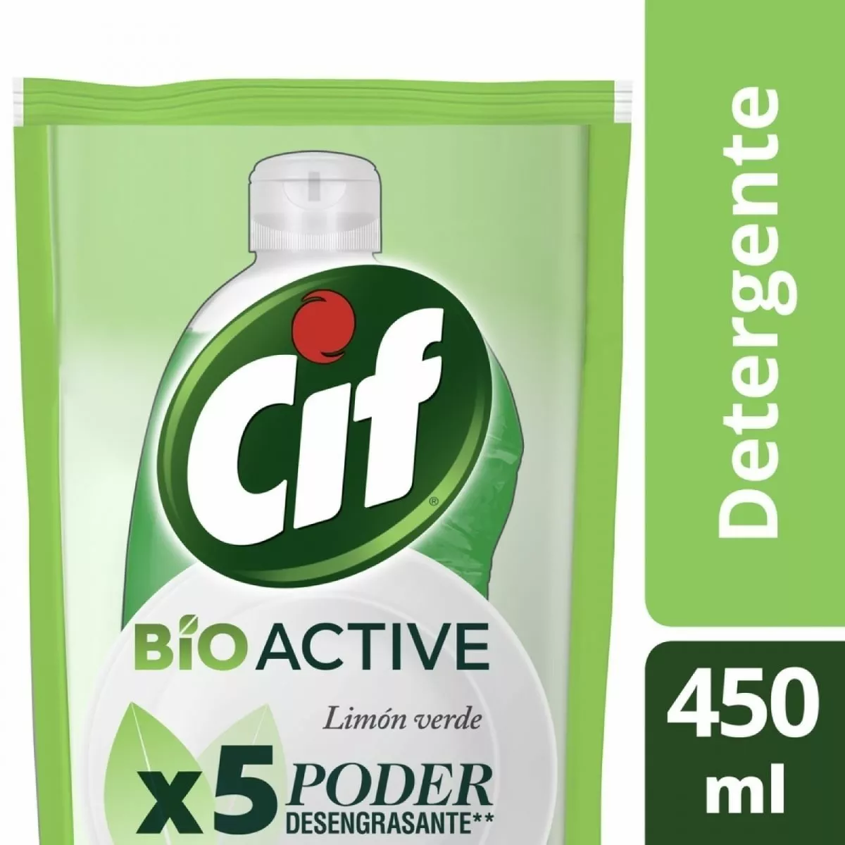 Detergente Cif Lima Bio Active Repuesto Económico X 450 Ml