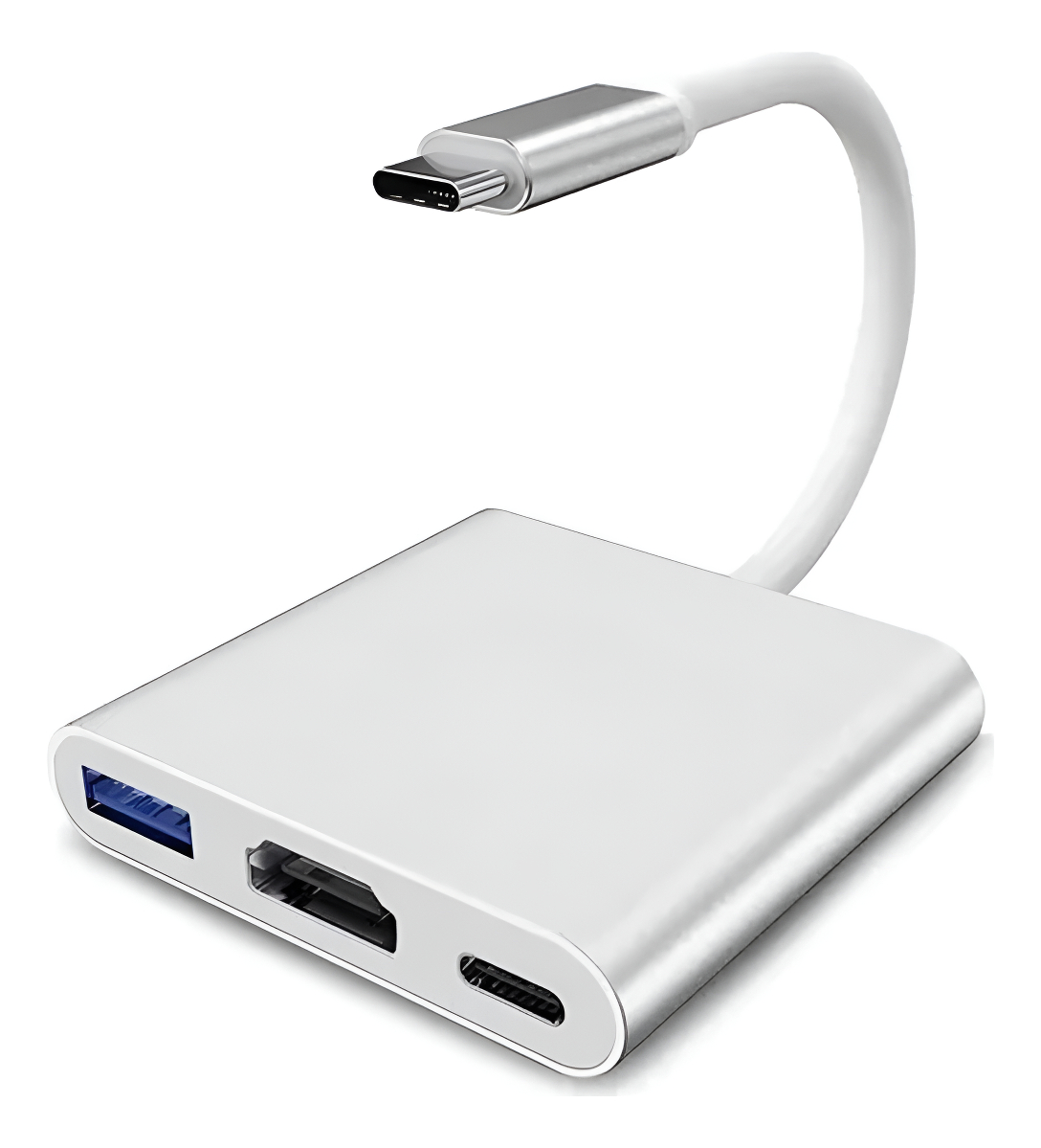 Convertidor Adaptador Usb Tipo C A Hdmi + Usb 3.0 + Tipo C