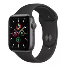 Apple Watch Se (gps, 44mm) - Caja De Aluminio Color Gris Espacial - Correa Deportiva Negra