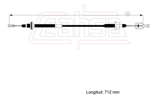 Cable Embrague Para Nissan Sentra B14 2.0l Std 2000 Foto 2