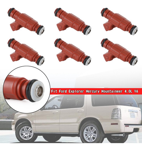 6 Inyector Combustible Para Ford Explorer Mercury Mountainee Foto 8