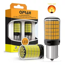 Par Luz De Seta Em Led Py21w Ba15s 1156 Âmbar (amarelado)